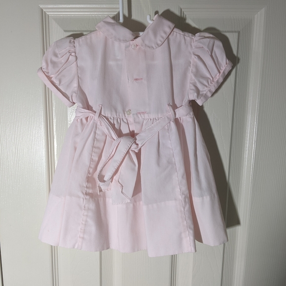 Vintage Pink Smocked Dress - Picture 2 of 5